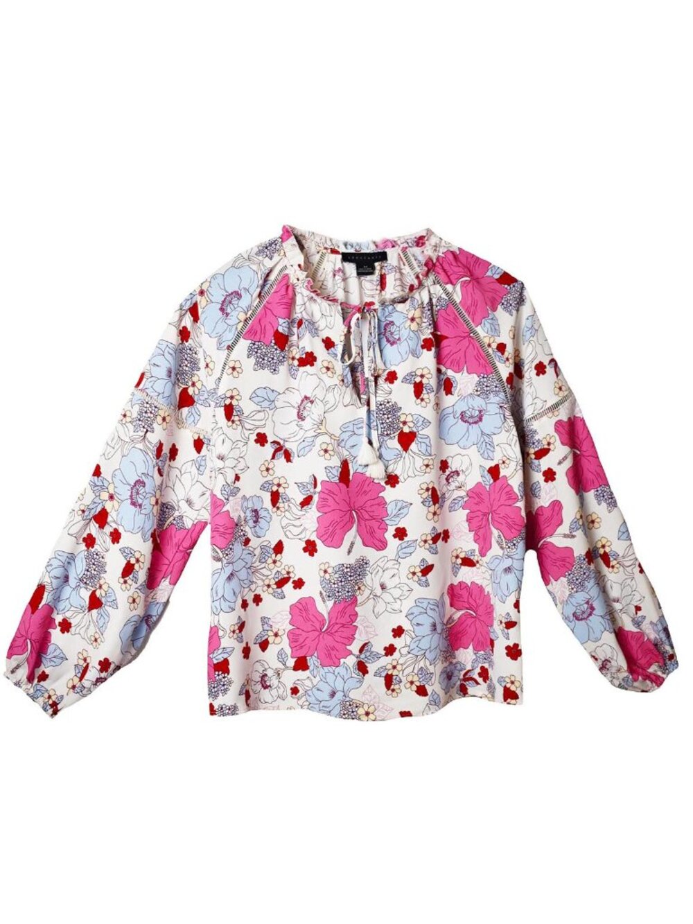Sanctuary Women’s Blouse Meadow Shirt Flounce Long Sleeve Size M - Picture 5 of 7